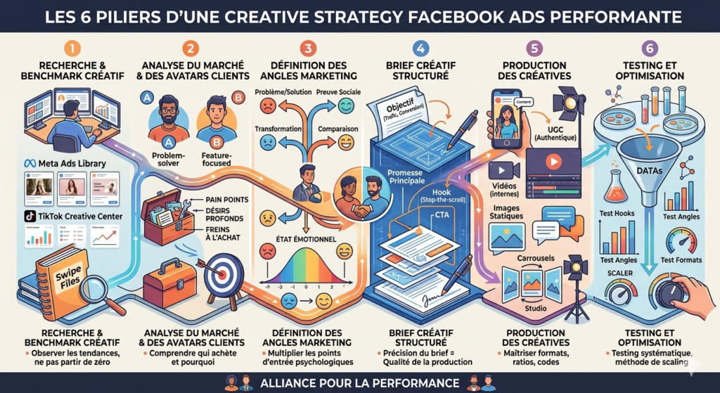 Stratégie créative facebook ads