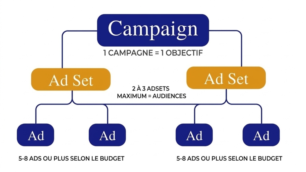 structure compte facebook ads